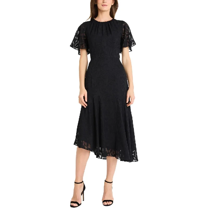 Evening Dresses for Formal Events -Maggy London Womens Embroidered Floral Fit & Flare Dress