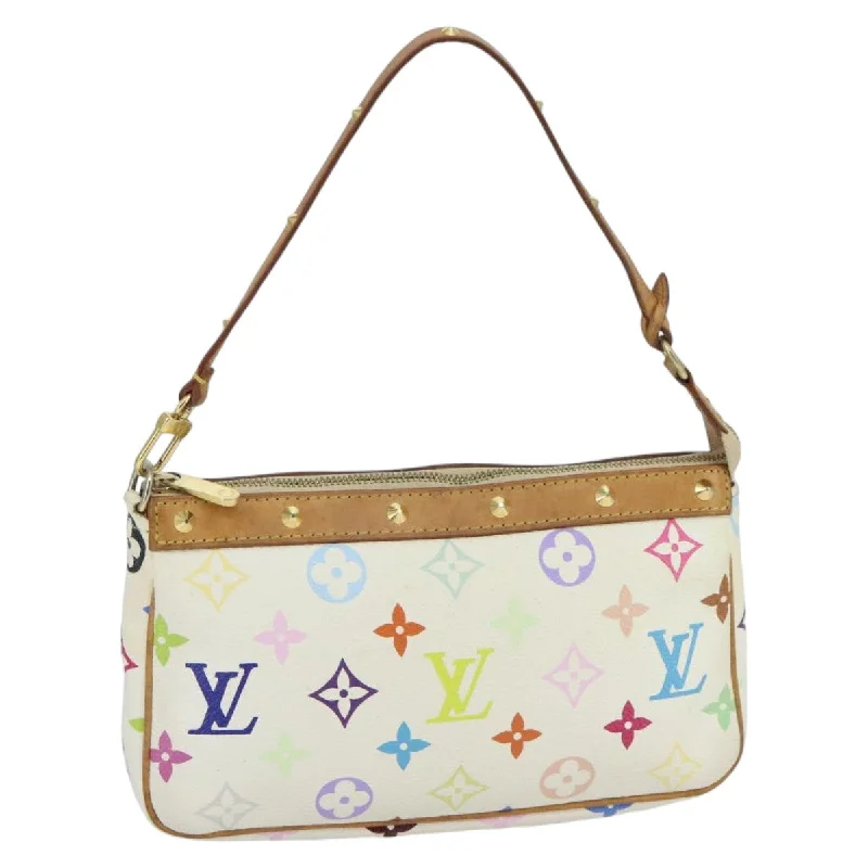 Handle bags with soft fabric for comfort -Louis Vuitton Pochette Accessoire  Canvas Clutch Bag (Pre-Owned)