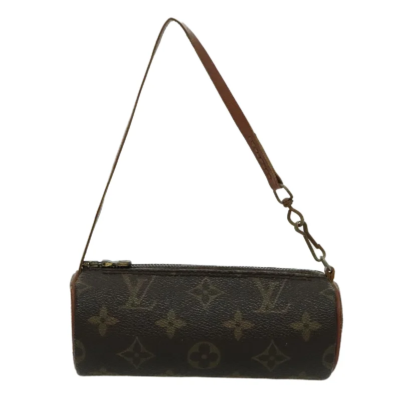 Handle bags with woven fabric for texture -Louis Vuitton Papillon  Canvas Clutch Bag (Pre-Owned)