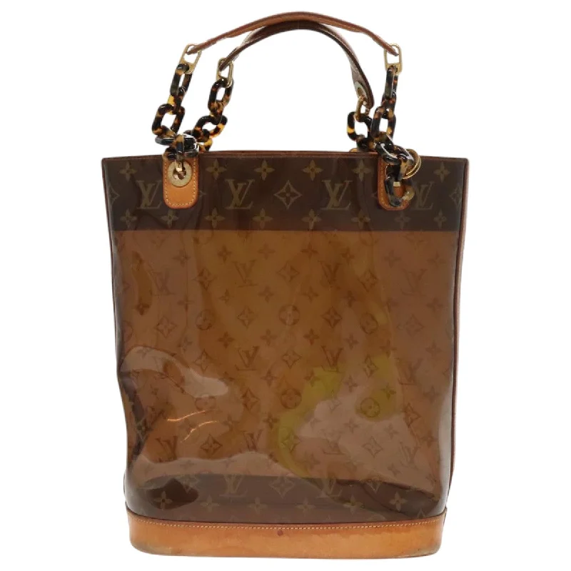 Handle bags with monogram designs for personalization -Louis Vuitton Ambre  Plastic Tote Bag (Pre-Owned)