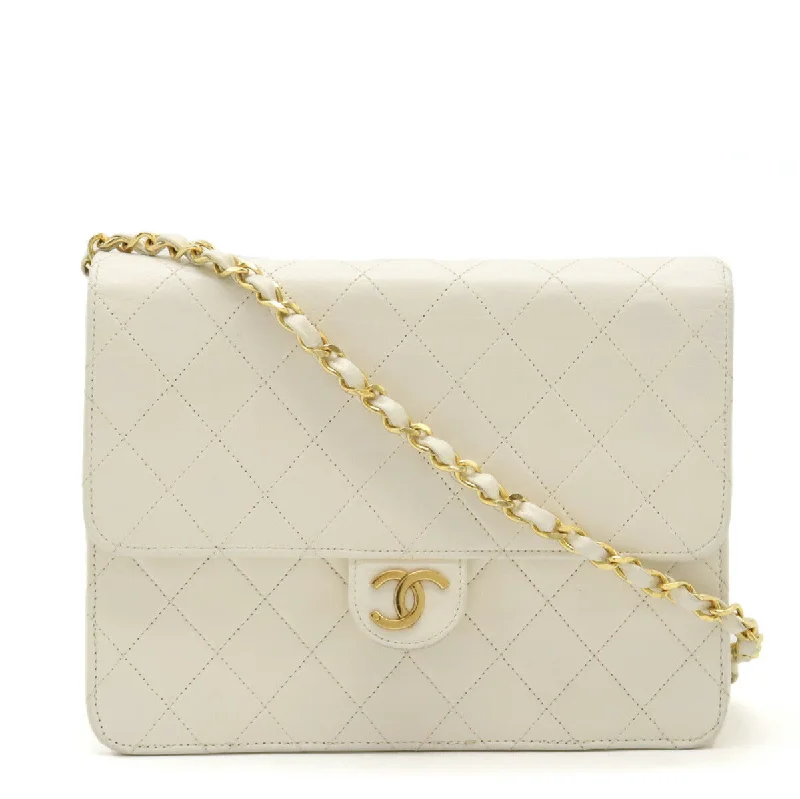 Leather handle bags for elegant daily carry -Chanel Matelasse Coco Mark Leather Chain Shoulder Bag