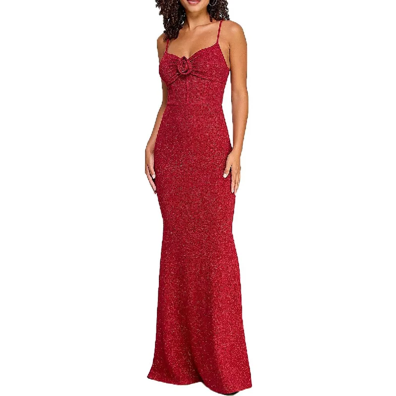 Formal Dresses for Occasions -BCX Womens Juniors Glitter Formal Evening Dress