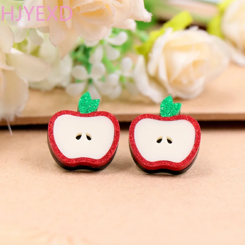 Drop Earrings for Anniversary -Wholesale Cute Apple Christmas Teacher's Day Acrylic Earrings