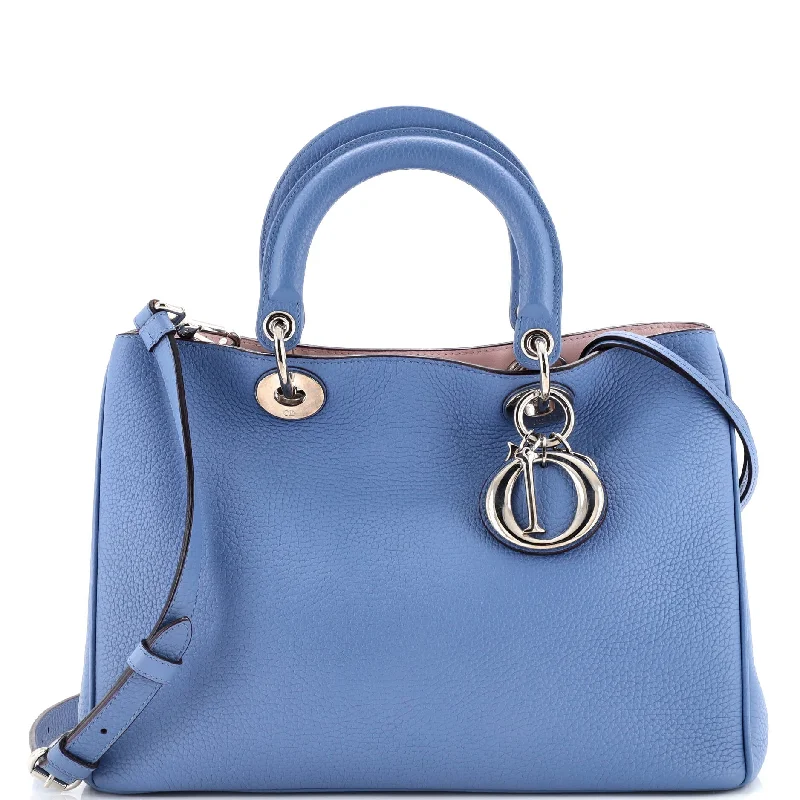 Handle bags with sleek silhouettes for fashion -Diorissimo Tote Pebbled Leather Medium