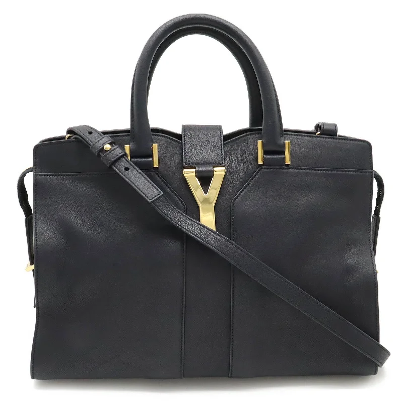 Handle bags with minimalist sleek silhouettes -Yves Saint Laurent Y Line Cabas Chic Leather Handbag