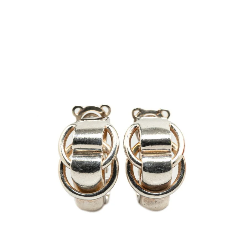 Drop Earrings with Enamel Coating -Hermes  925 Clip Earrings (Pre-Owned)