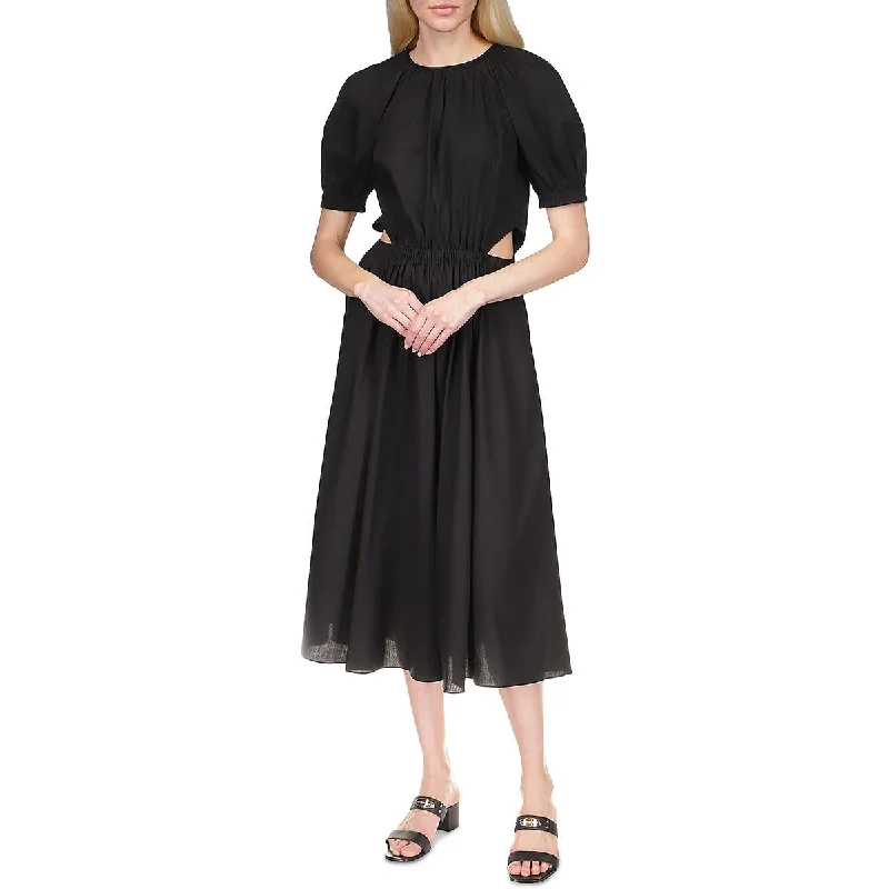 Modern Dresses for Trendy -MICHAEL Michael Kors Womens Puff Sleeve Long Maxi Dress