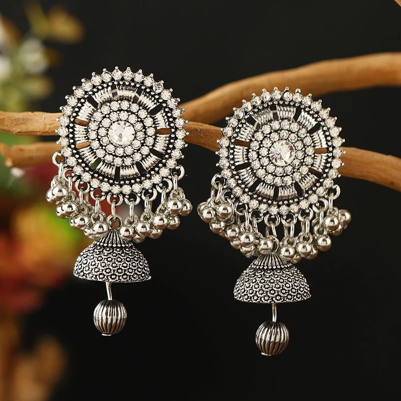 Drop Earrings with Keyhole Designs -Wholesale Vintage Bohemian Alloy Ethnic Style Earrings