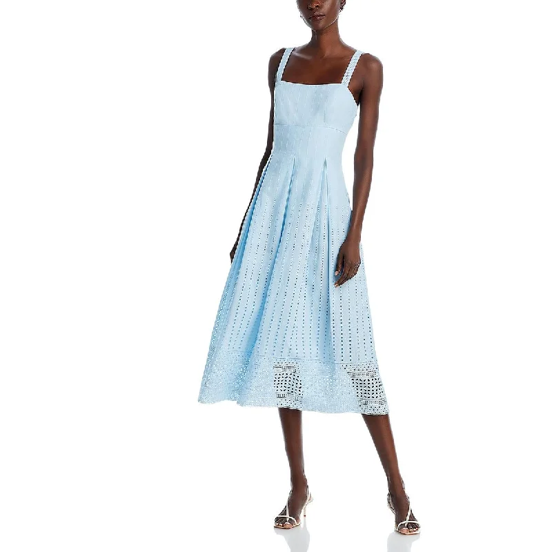 Graduation Dresses for Milestone -French Connection Womens Eyelet Layered Midi Dress