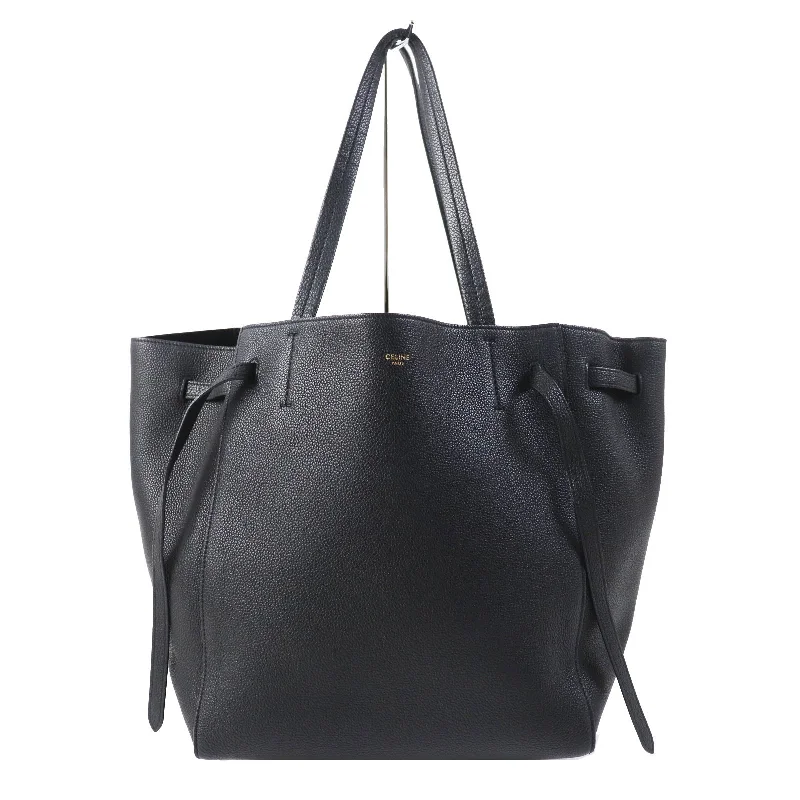 Handle bags with seasonal prints for holidays -Celine Kava Phantom Calfskin Leather Tote Bag