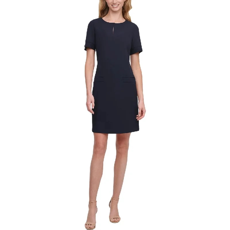 Indian Dresses with Intricacy -Tommy Hilfiger Womens Embellished Midi Shift Dress