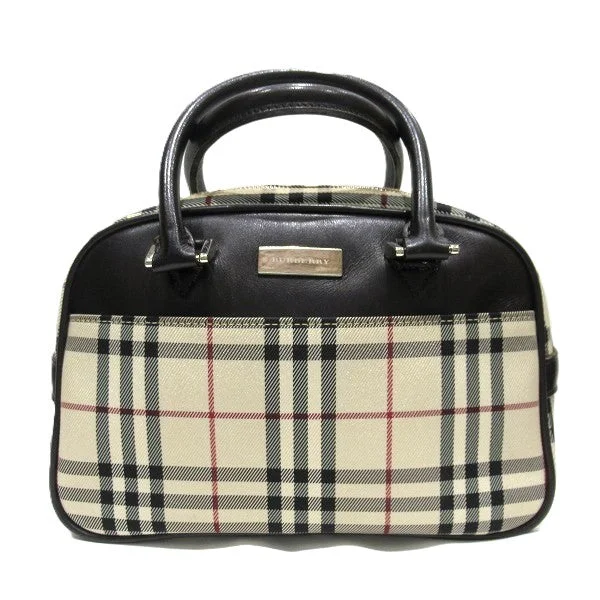 Handle bags with lightweight nylon for ease -Burberry Nova Check Mini Boston Handbag