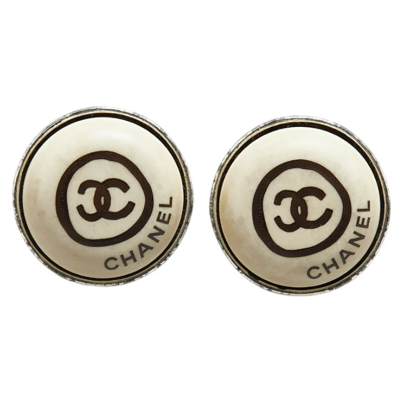 Drop Earrings for Birthday Celebration -Chanel   Metal Plastic Clip Earrings (Pre-Owned)