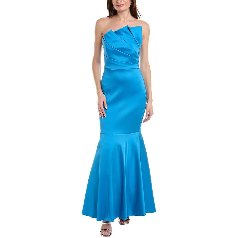 Modern Dresses for Trendy -Aidan Mattox Womens Full Length Peplum Evening Dress