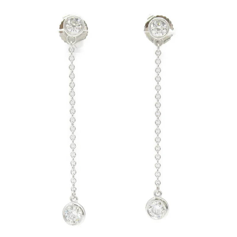 Diamond Drop Earrings for Luxury -Tiffany Platinum 950 Drop Earrings (Pre-Owned)