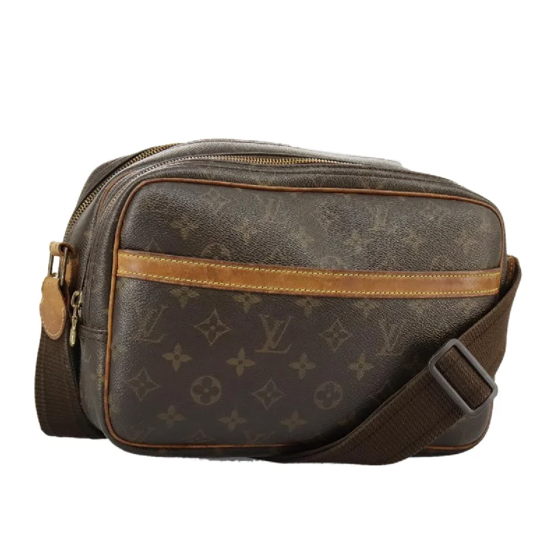 Handle bags with fun slogans for personality -Louis Vuitton Reporter  Canvas Shoulder Bag (Pre-Owned)