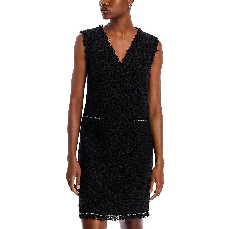 Wool Dresses for Warmth -Kobi Halperin Womens Above Knee Tweed Mini Dress