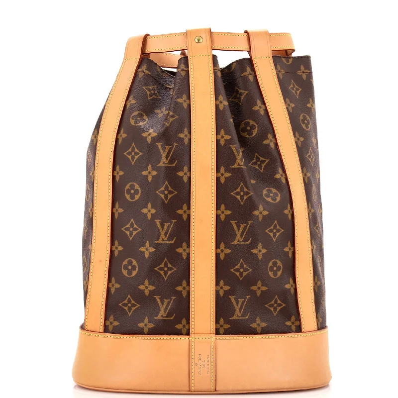 Reversible handle bags offering dual design styles -Randonnee Backpack Monogram Canvas PM