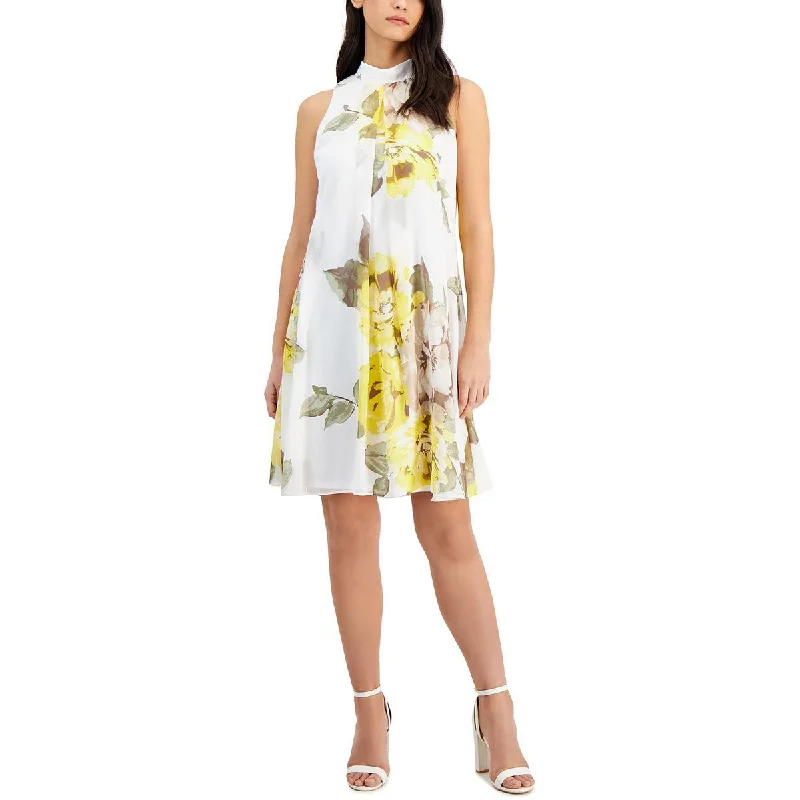 Ethnic Dresses with Tribal Design -Signature By Robbie Bee Womens A-Line Sleeveless Mini Dress