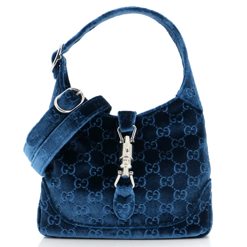 Handle bags with playful patterns for fun -Jackie 1961 Hobo GG Velvet Small