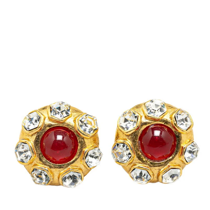 Drop Earrings for Work Attire -Chanel   Color Clip Earrings (Pre-Owned)