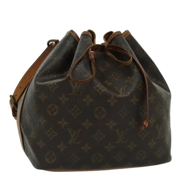 Handle bags with sleek leather for work -Louis Vuitton Noe  Canvas Shoulder Bag (Pre-Owned)