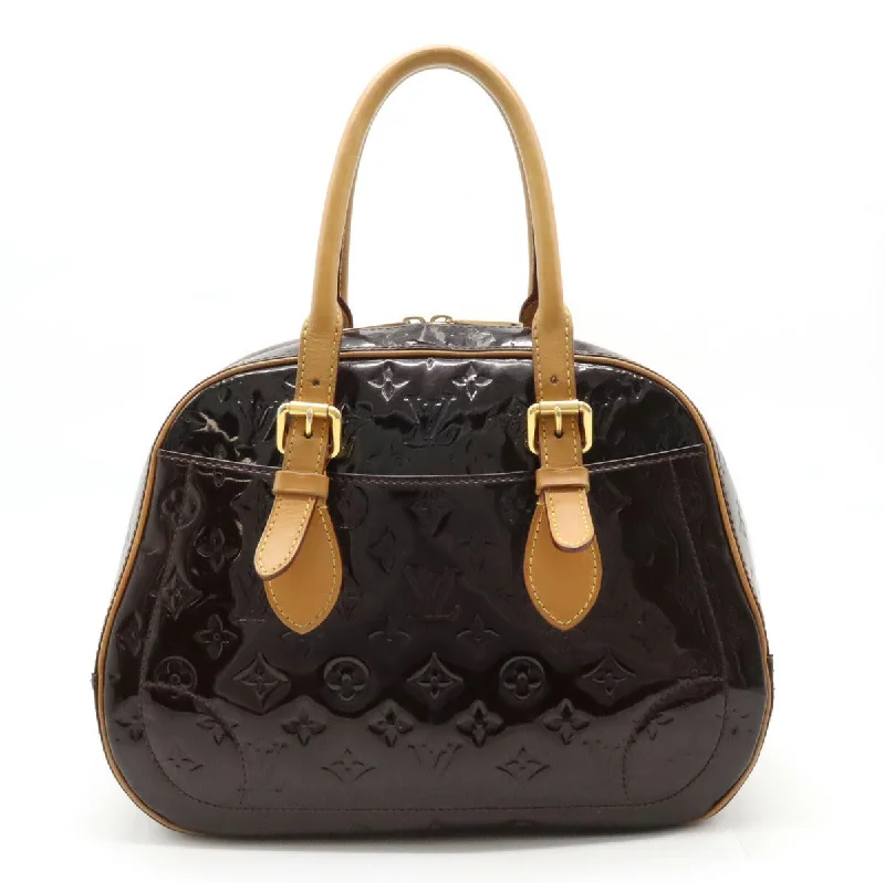 Vegan leather handle bags for eco-friendly chic -Louis Vuitton Summit Drive Handbag Amarante