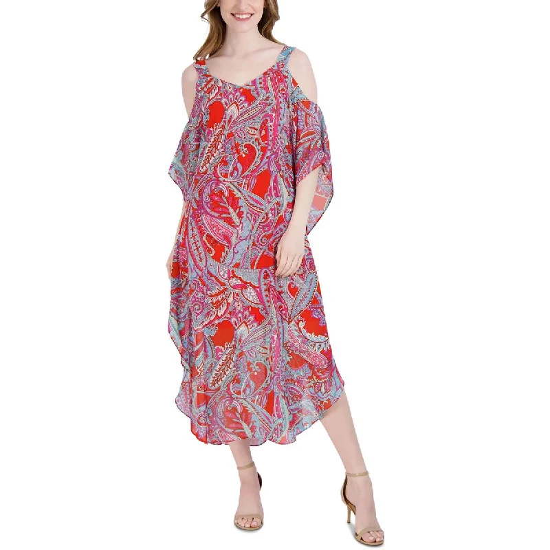 Anniversary Dresses for Special -Robbie Bee Womens Paisley Chiffon Maxi Dress