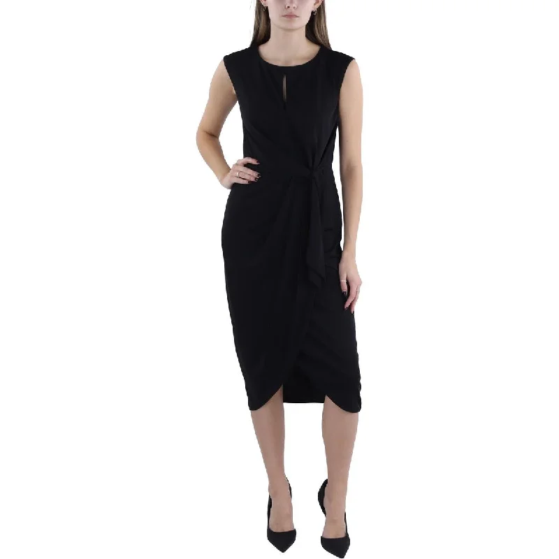 Sundress Dresses for Sunny -Lauren Ralph Lauren Womens Stretch Wrapped Midi Dress