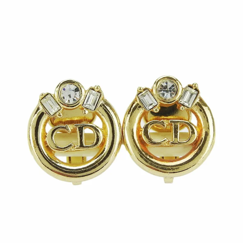 Small Drop Earrings for Delicate -Christian Dior  Metal Clip Earrings (Pre-Owned)