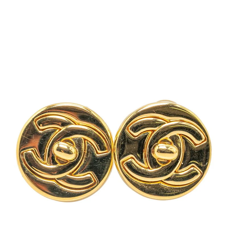 Drop Earrings with Symbolic Elements -Chanel  Clip Earrings (Pre-Owned)