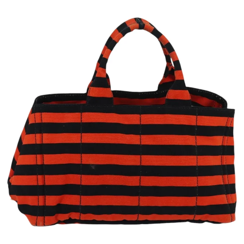 Handle bags with spacious interiors for storage -Prada Canapa  Canvas Tote Bag (Pre-Owned)