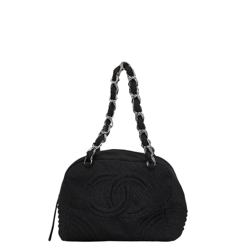 Handle bags with camouflage patterns for edge -Chanel Cotton Coco Mark Chain Handbag