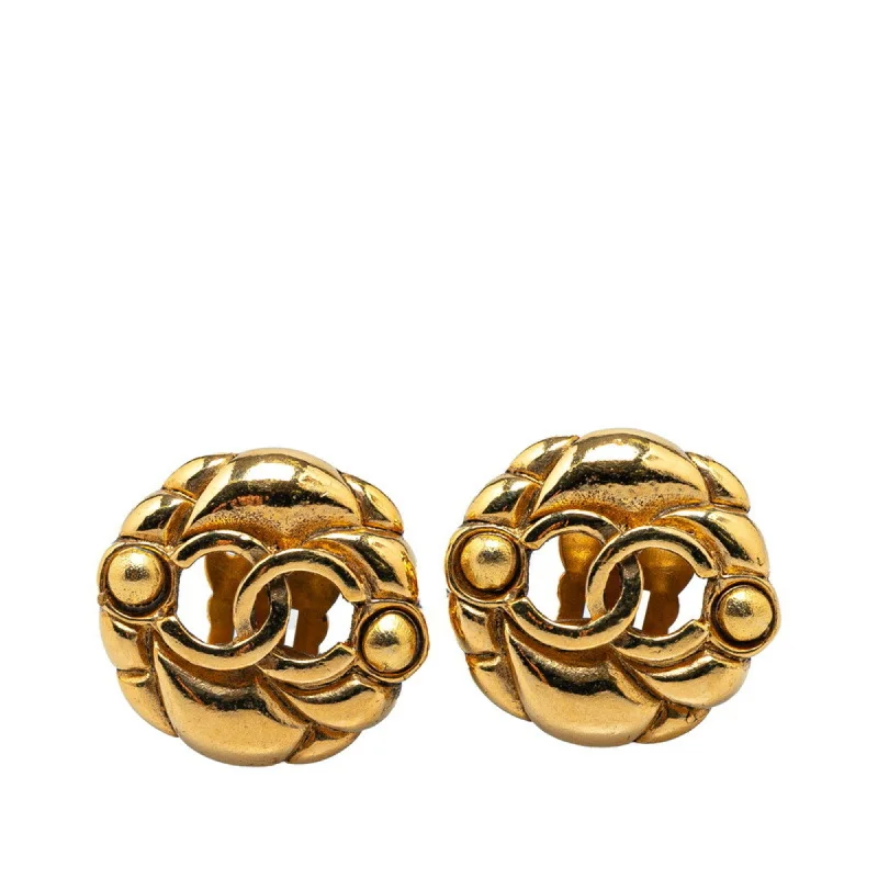 Celtic Drop Earrings with Knotwork -Chanel  Clip Earrings (Pre-Owned)