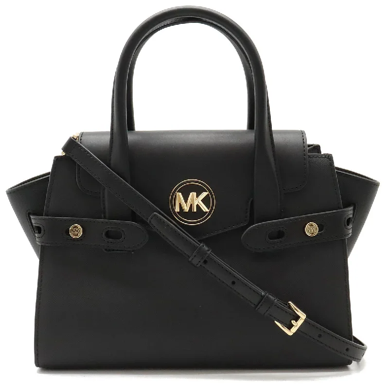 Quilted handle bags with stylish textured finish -Michael Kors Carmen Medium Flap Satchel Bag