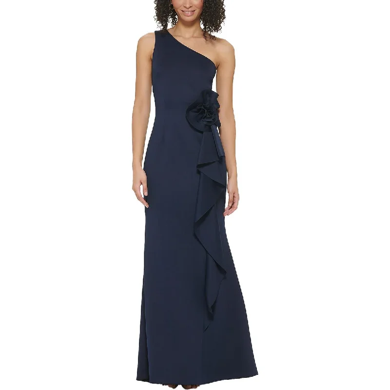 Embroidered Dresses for Detailed -Jessica Howard Womens One Shoulder Maxi Evening Dress