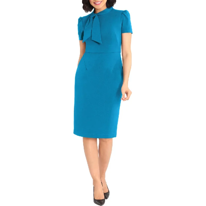 Valentine's Day Dresses for Romance -Maggy London Womens Neck tie Office Sheath Dress