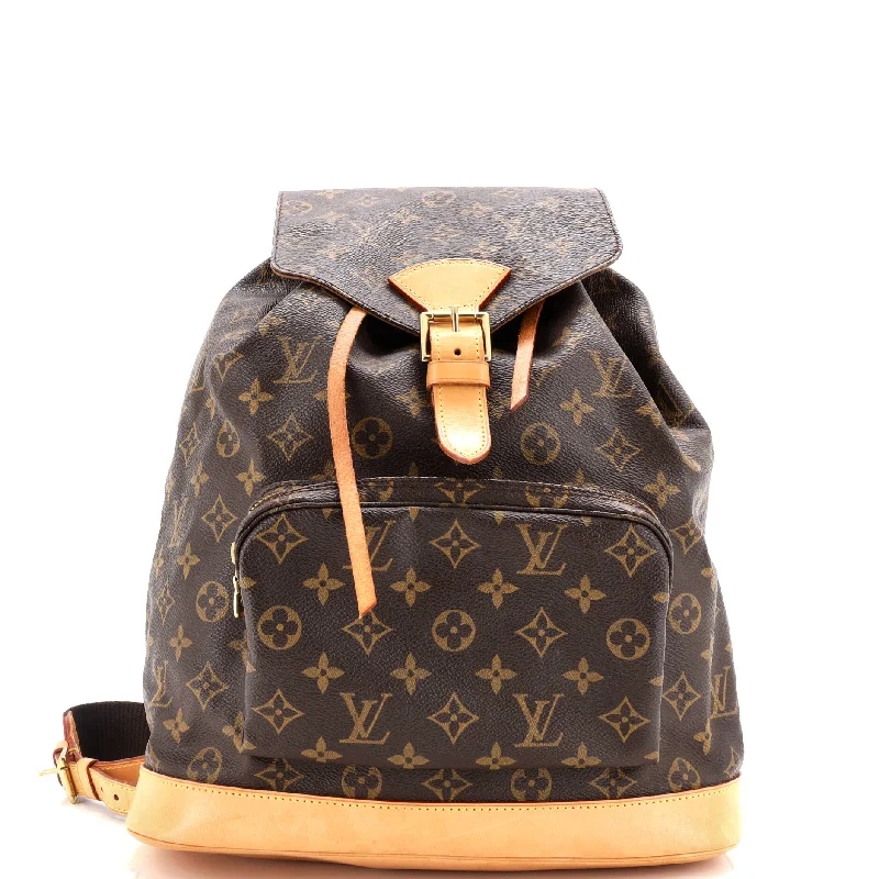 Handle bags with geometric patterns for modernity -Vintage Montsouris Backpack Monogram Canvas GM