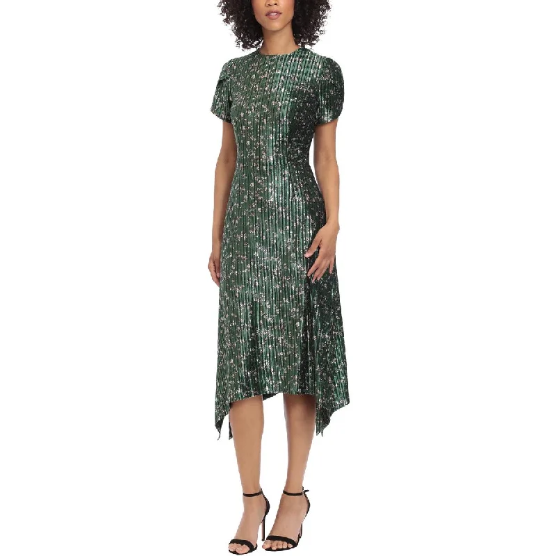 Mother's Day Dresses for Gift -Maggy London Womens Velvet Floral Cocktail and Party Dress