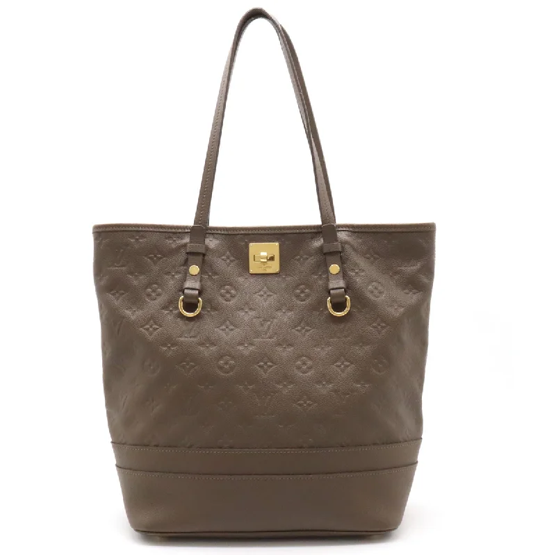 Handle bags with sleek leather for work -Louis Vuitton Monogram Empreinte Citadin PM Tote Bag