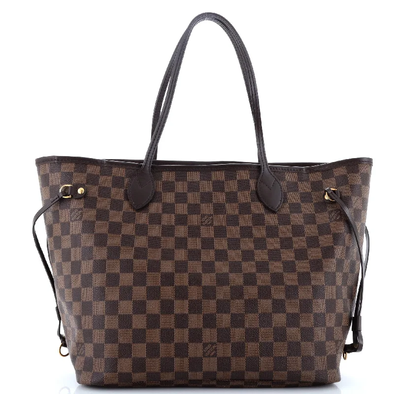 Handle bags with vegan suede for softness -Neverfull NM Tote Damier MM