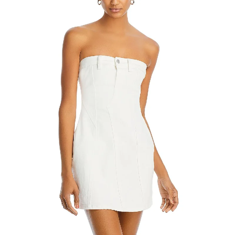 Maxi Dresses for Elegant Style -[BLANKNYC] Womens Above Knee Strapless Mini Dress