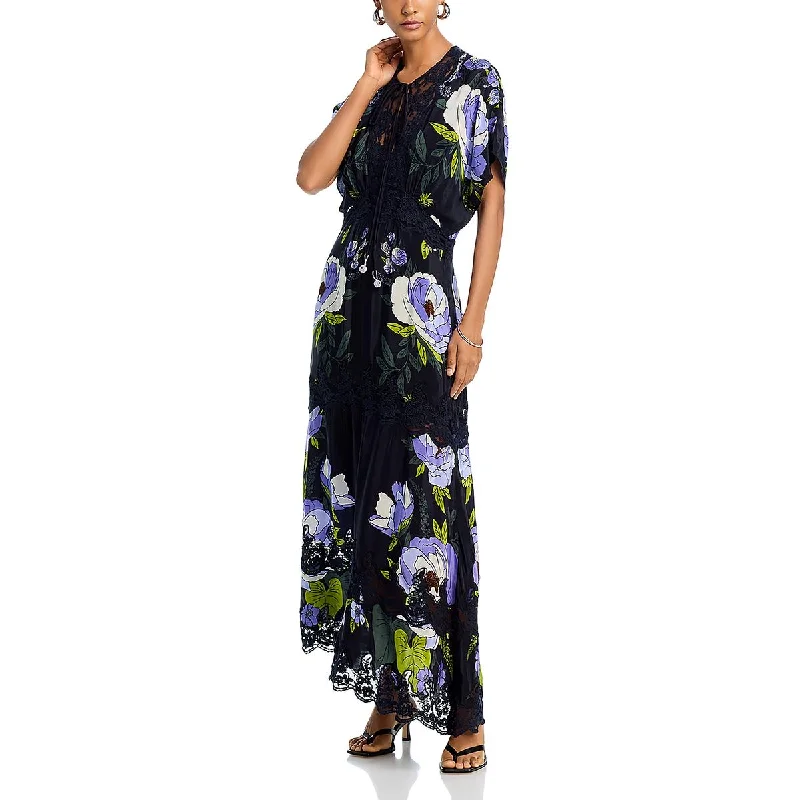 Leather Dresses for Luxury -FARM Rio Womens Full Length Floral Print Maxi Dress