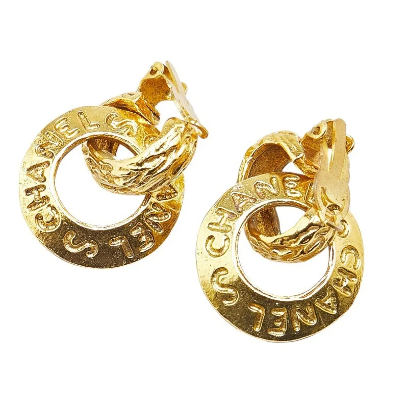 Animal Print Drop Earrings for Fun -Chanel  Clip Earrings (Pre-Owned)