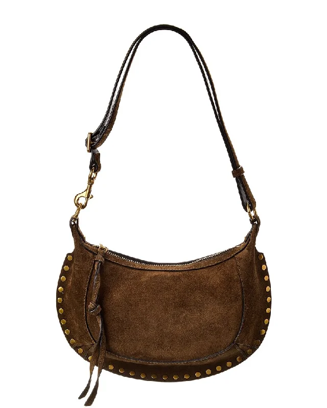 Handle bags with quilted leather for luxury -Isabel Marant Oskan Moon Suede Hobo Bag