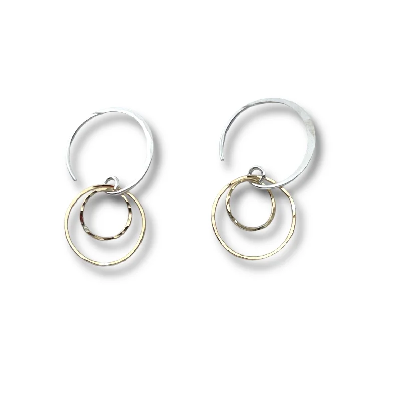 Hoop earrings with diamond-cut surfaces for added sparkle and shine-216 - Celeste Earrings