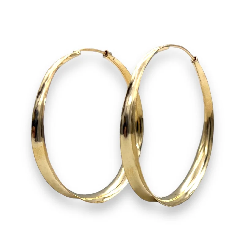 Hoop earrings with stacked layers for a bold and textured design-2681 - Dramatic Anticlastic Hoops