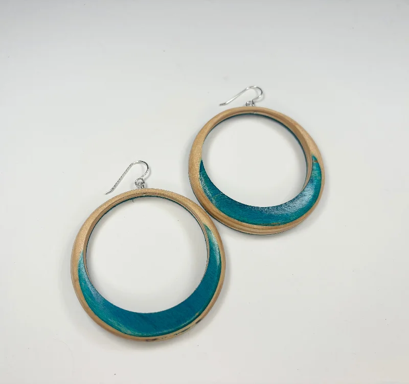 Best hoop earrings with textured silver for a rustic and organic finish-Big Hoop EXACTS #1