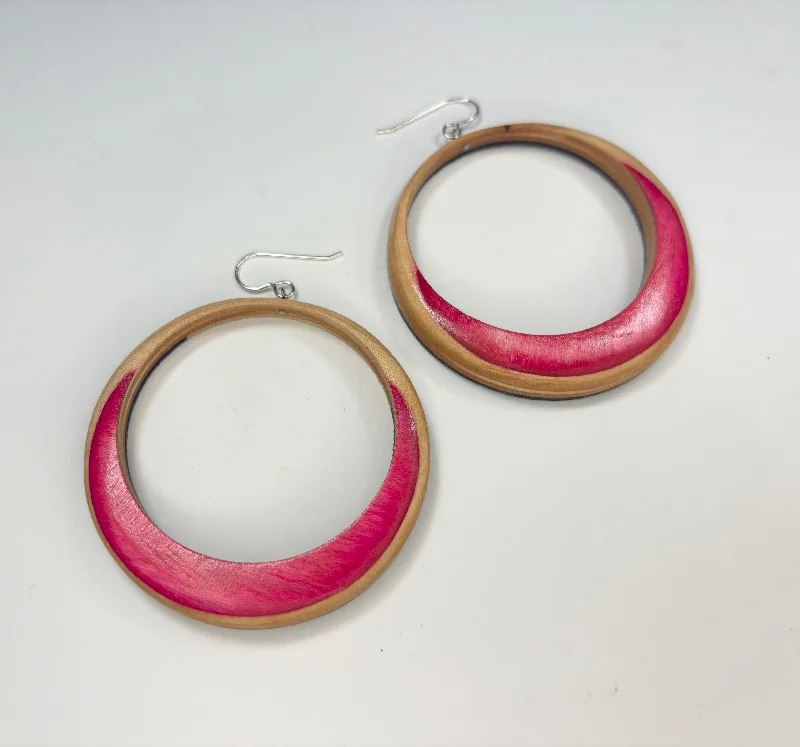 Hoop earrings with hammered copper for a warm and rustic aesthetic-Big Hoop EXACTS #3