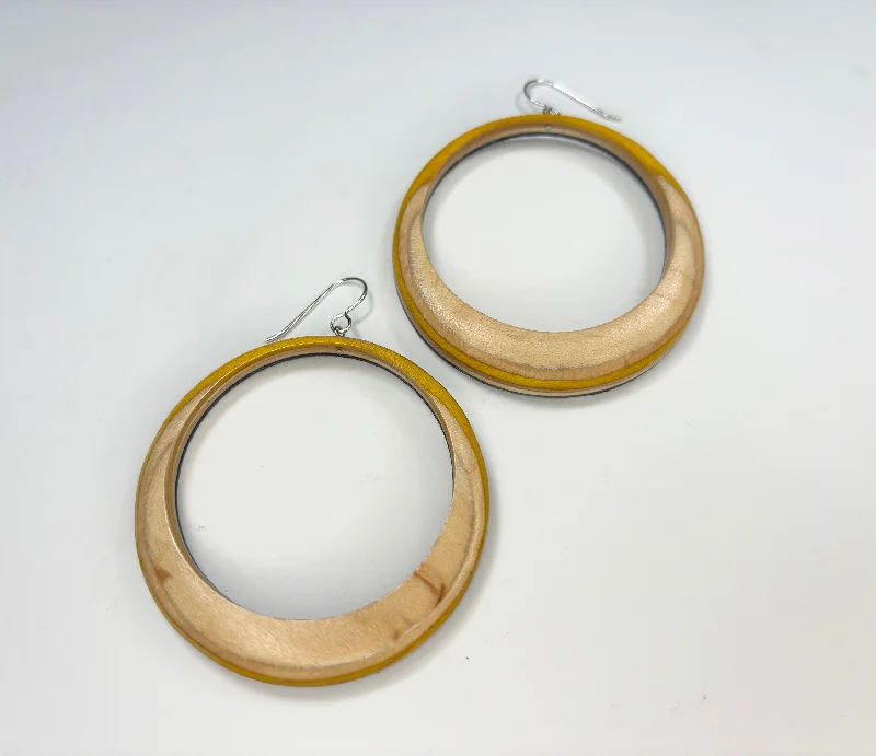 Hoop earrings with luxe velvet finishes for a rich and luxurious touch-Big Hoop EXACTS #4